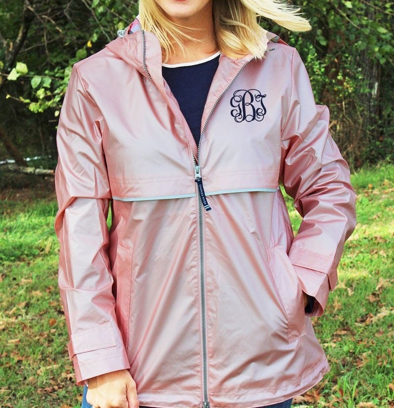 Clothing Personalized Charles Rivers Rain Jacket FREE SHIPPING