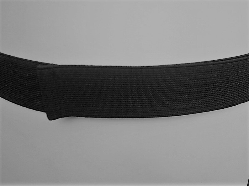 Velcro fastening black elastic belts fully adjustable slider Etsy