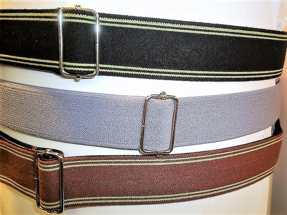 3 Extra Wide Adults Elastic Snake Belt Fits 30 to 44 Waist Etsy UK