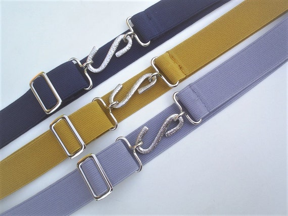 Ladies elastic snake best sale belts