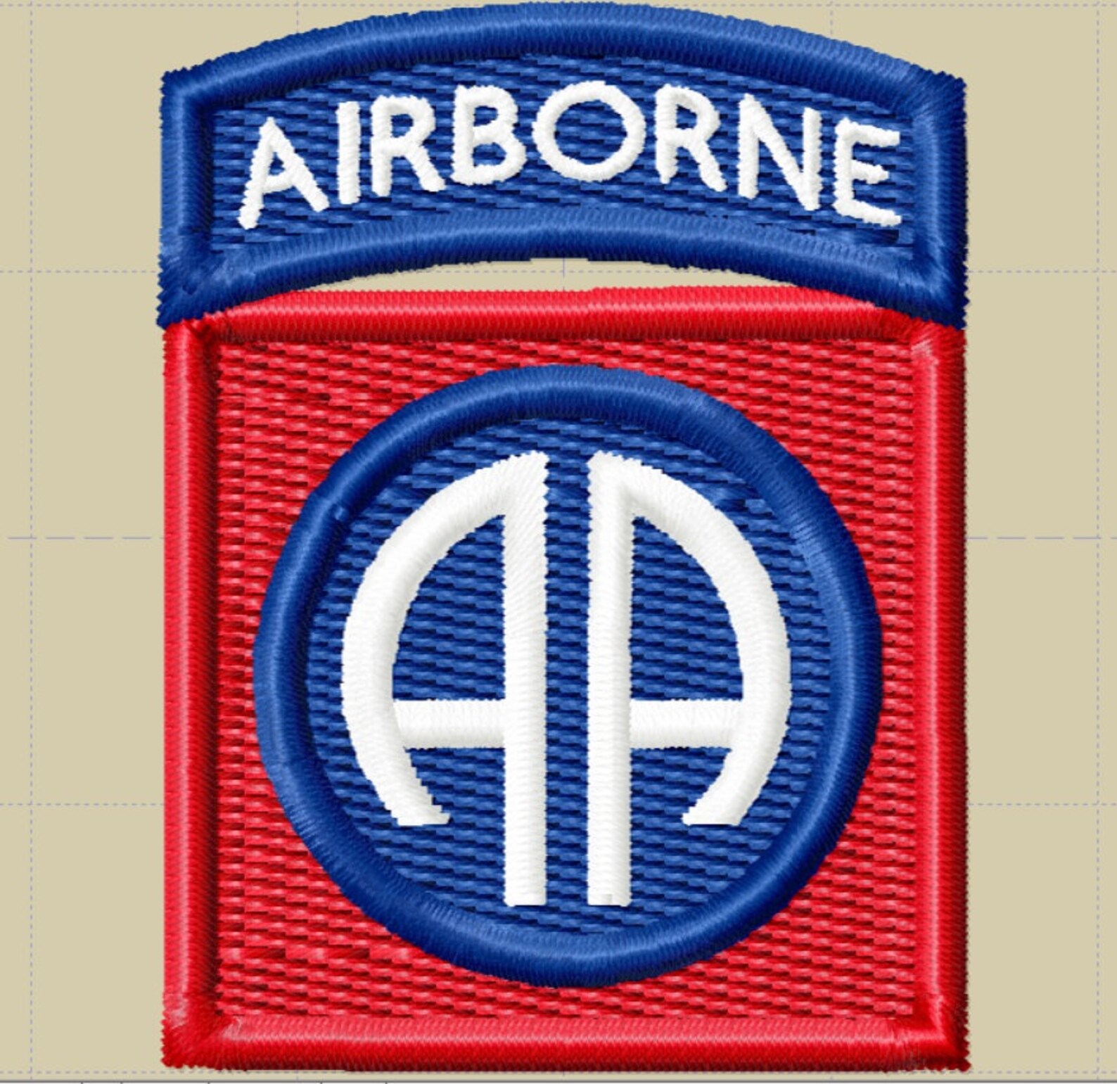 Embroidery Design 82nd Airborne Patch 151 X 20 Digital Download