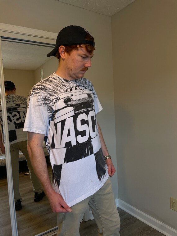 NASCAR Rare Vintage Big Logo Tee - image 2