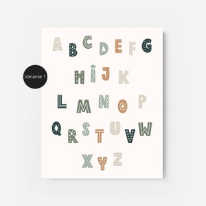 Cartel infantil ABC, carteles ABC