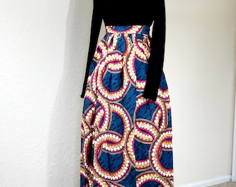 Womens Wrap Skirts | African Print Skirt | Ankara Maxi Skirt | Ankara Wrap Skirt | Long Ankara Skirt | Ankara Full Length Skirt