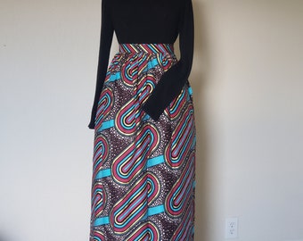 Wikkelrokken voor dames | Afrikaanse print rok | Ankara maxirok | Ankara wikkelrok | Lange Ankara rok | Ankara volledige lengte rok