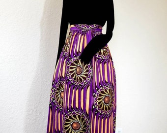 Wikkelrokken voor dames | Afrikaanse print rok | Ankara maxirok | Ankara wikkelrok | Lange Ankara rok | Ankara volledige lengte rok