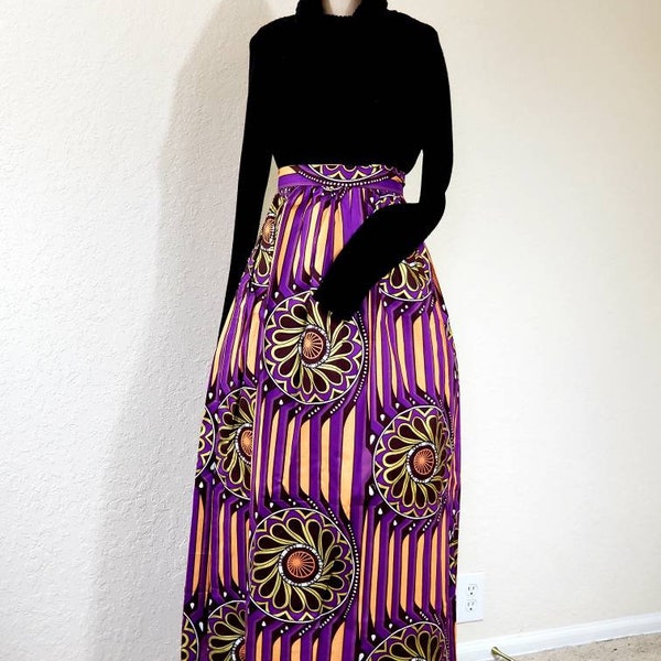 Womens Wrap Skirts | African Print Skirt | Ankara Maxi Skirt | Ankara Wrap Skirt | Long Ankara Skirt | Ankara Full Length Skirt