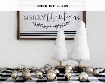 Crochet Pattern // Faux Fur Trees