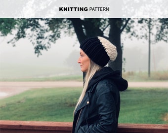 Knit Pattern // 2-Way Street Hat