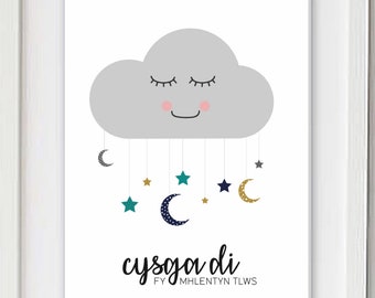 Cysga di fy mhlentyn tlws | Sleep my little one (print)