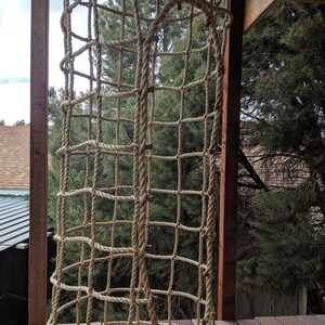 Rope Net Tube "Elevator" With Two (2) Openings | 3/4" Promanila | 8" Squares | 2'6" Diameter