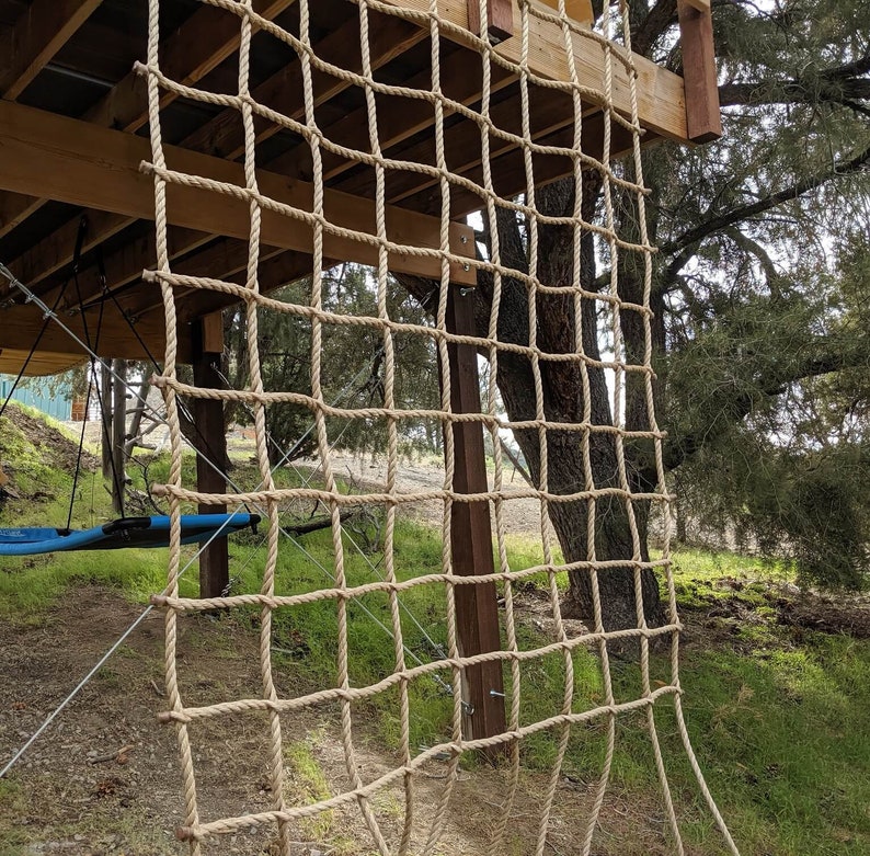 10 Squares Kids Should Be Kids Climbing Net Affordable Quality No Splice 1 Pro Manila Rope
