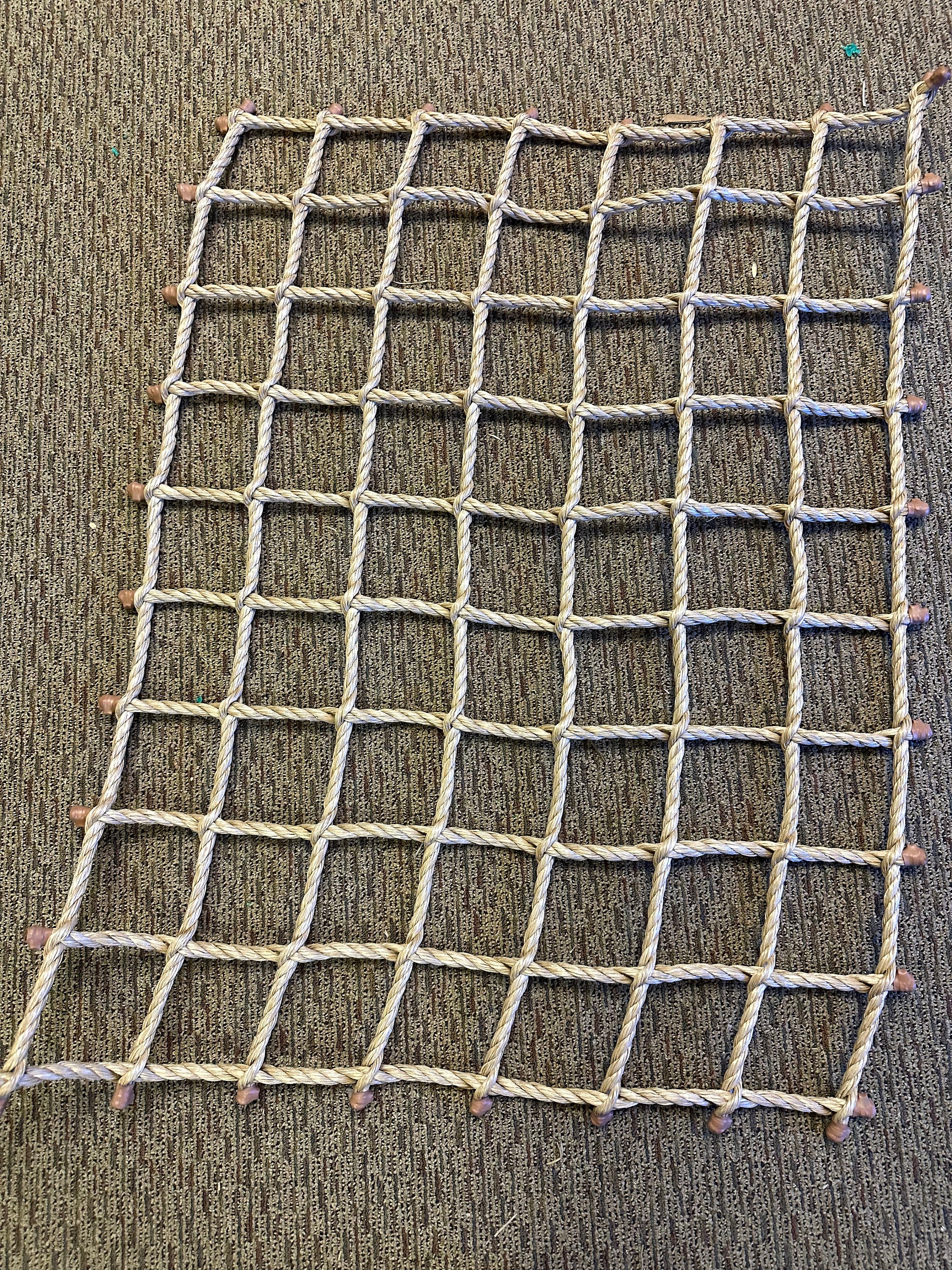 Handmade Net Loft - 4" squares, 1/2" Promanila Rope