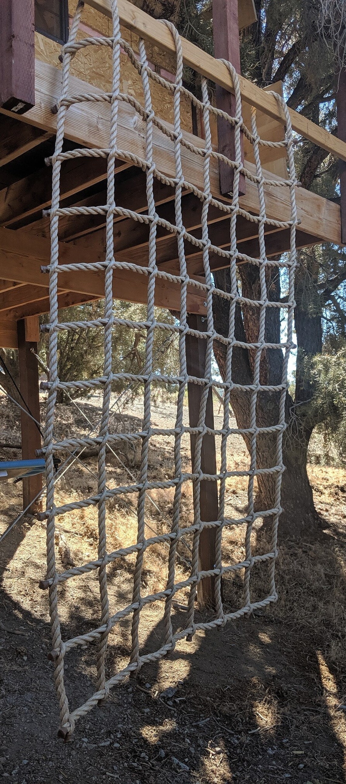 Climbing Net Affordable Quality 1 Pro Manila Rope 8 Squares No Splice