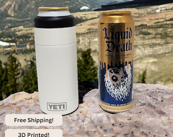 Liquid Death Can Adapter for YETI Rambler Colster Fits 19.2oz Tall Cans