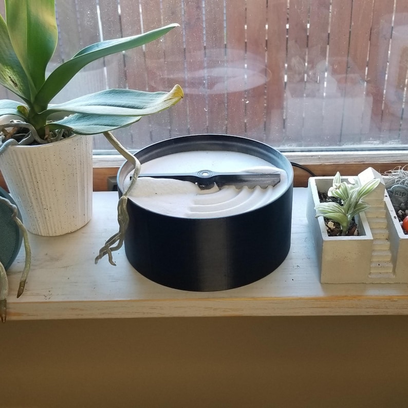 Zen garden by a sunny window