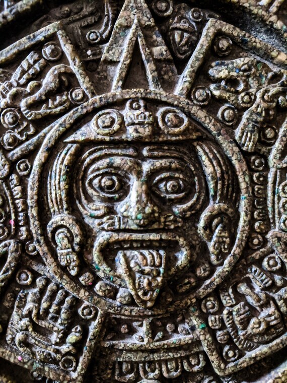 Aztec Calendar Original Zarebski Collectible Decoration Item Etsy