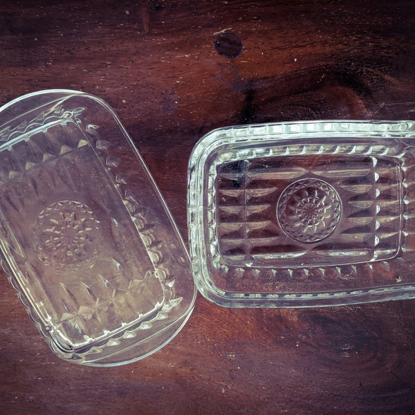 Crystal Butter Dish Etsy