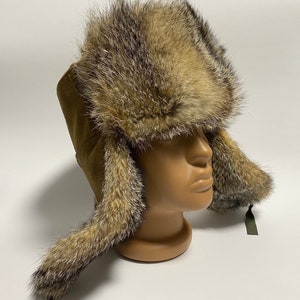 Mens Muskrat Fur Hat - Etsy display picture 1