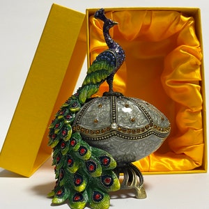 Peacock Crystal Figurine Swarovski - Etsy
