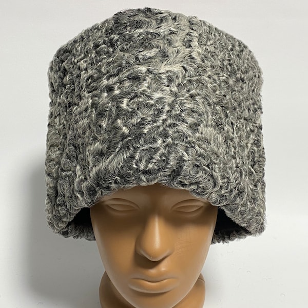 Cossack hat Papakha Kubanka, winter hat Soviet uniform, astrakhan karakul hat