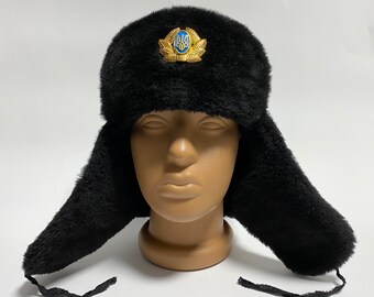 ウクライナのウシャンカ耳あて帽子、冬用トラッパーハット