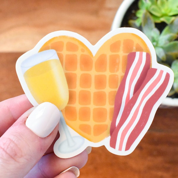 Brunch Foods Sticker | Cute Brunch Sticker | Brunch Bunch Gift | Cute Stickers for Laptops | Water Bottle Stickers | Breakfast Foods Gift