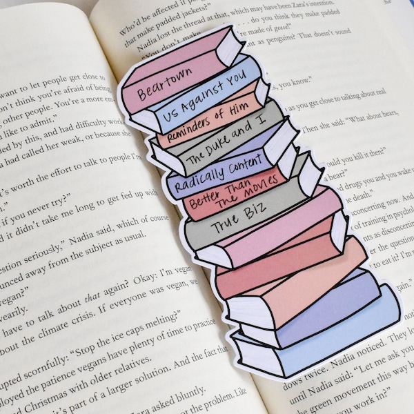 Book Stack Bookmark | Book Tracker Bookmark | Unique Bookmark for Book Lovers | Classroom Bookmarks | Gift for Librarian and Students