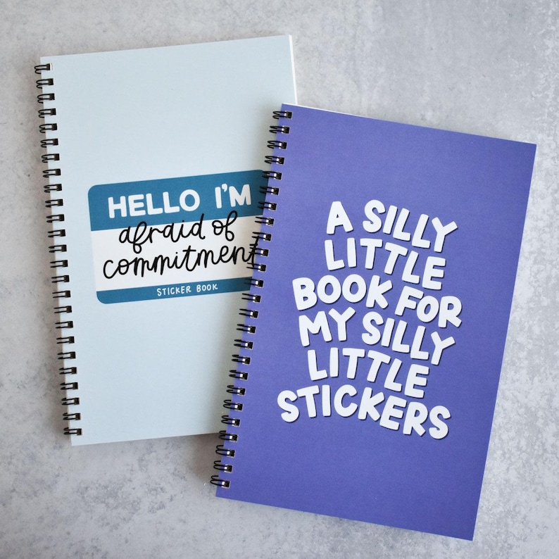 Silly Little Reusable Sticker Book - Sticker Collecting Album Best Birthday Gift For Her - Sticker Release Liner Book Unique Teacher Gifts immagine 4