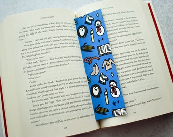 Winter Pattern Bookmark | Christmas Stocking Stuffers for All Ages | Winter Book Accessories | Book Lover Gift