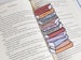 Book Stack Bookmark | Book Tracker Bookmark | Unique Bookmark for Book Lovers | Classroom Bookmarks | Gift for Librarian and Students 