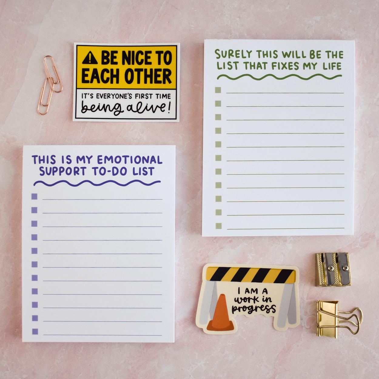 This List Will Fix My Life Notepad Funny Stationery Gift for Her - to ...