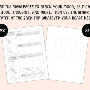 Mental Health Journal Silly Little Journal Daily Check-In for Mental Wellness Therapy Journal with Coloring Sheets More image 4