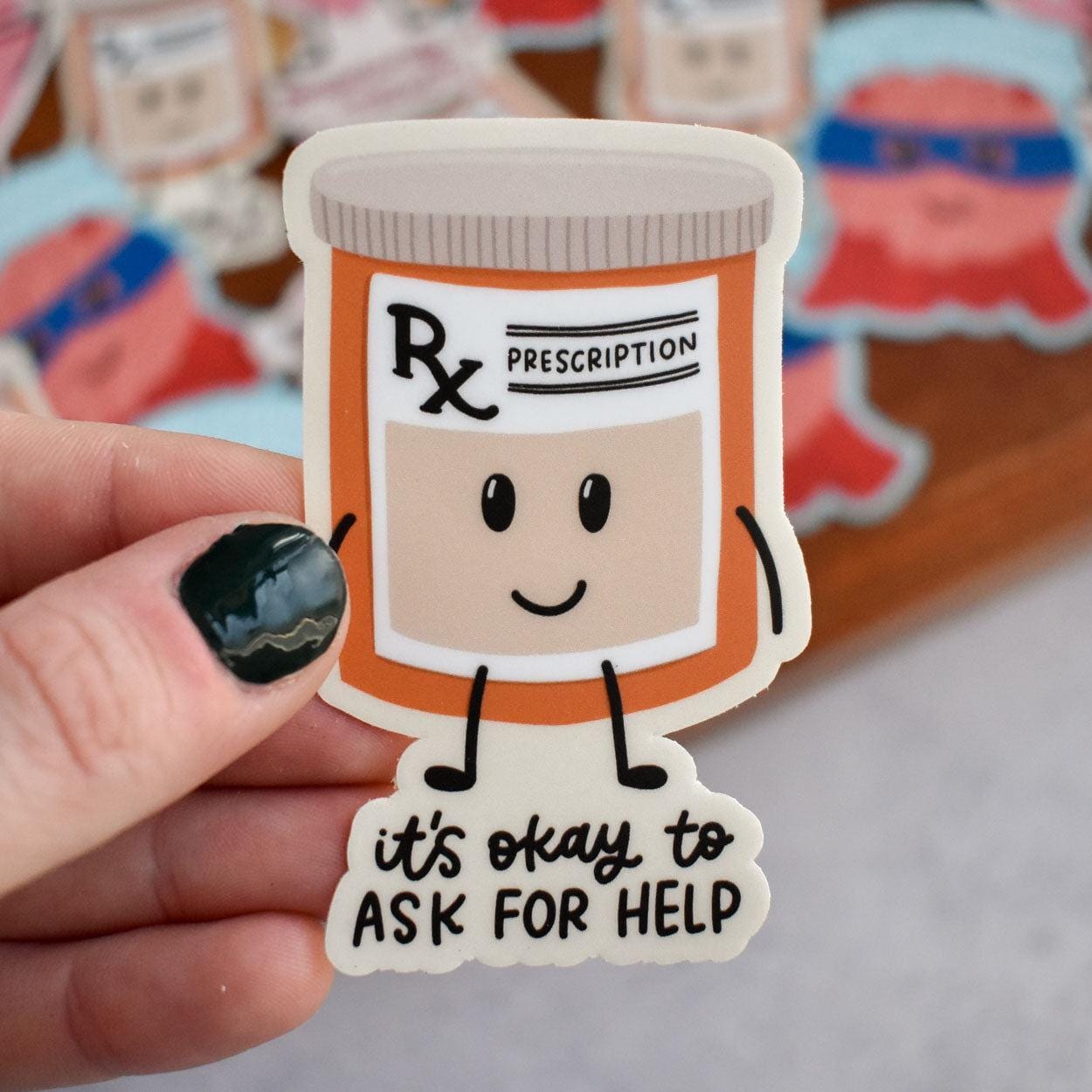 It's Okay to Ask for Help Sticker | Inspirational Mental Health Vinyl ...