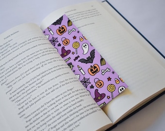 Halloween Pattern Bookmark Fall Style Bookish Accessories -Double-Sided Spooky Bookmark Best Book Lover Gift-Fall Bookmark For Spooky Season