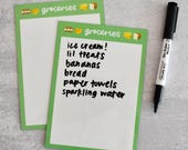 Grocery Dry Erase Magnet for Fridge | Erasable Shopping List