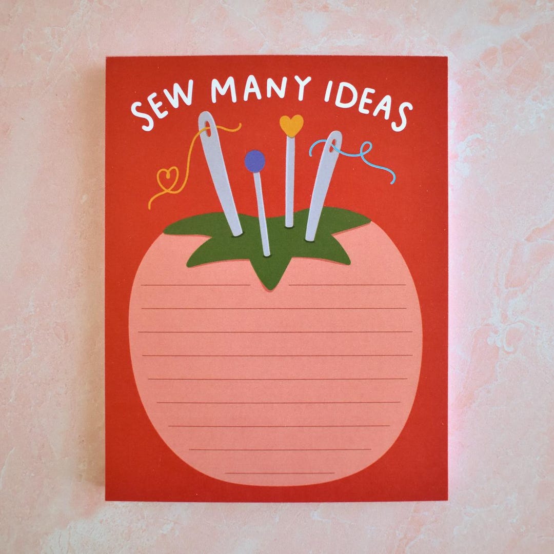 Crafting Notepad Sew Many Ideas Notepad Best Stationery Gift for Crafters - Notes Taking ...