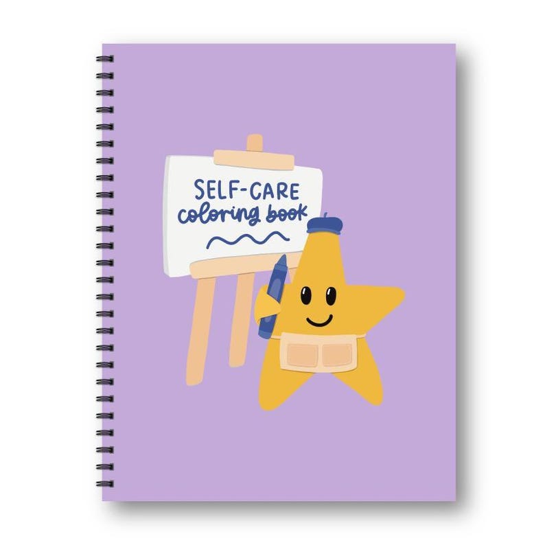 Self Care Coloring Book for Adults - Mental Health and ADHD Coloring Pages Back To School Gift - Coloring Pages For Teens - 8.5x11 inches image 8