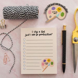Cry A Lot / So Productive Notepad | Funny To-Do List