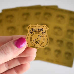 Silly Goose Sticker Sheet | One Sheet with 14 Mini Stickers | Silly Goose Badge