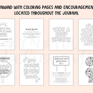 Mental Health Journal I'll Unpack This In Therapy Daily Check-In for Mental Wellness Therapy Journal with Coloring Sheets More image 6