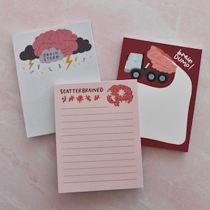 Brain Dump Notepad Funny Mental Health Gift - Daily To Do List or ADHD Planner - Thought Organizer and Productivity Planner - Therapist Gift image 4