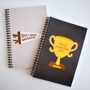 Silly Goose Spiral Notebook - Funny Journal Girly Graduation Gifts For Her - Writing Diary or Work Notebook Best Birthday Gifts For Friends image 6