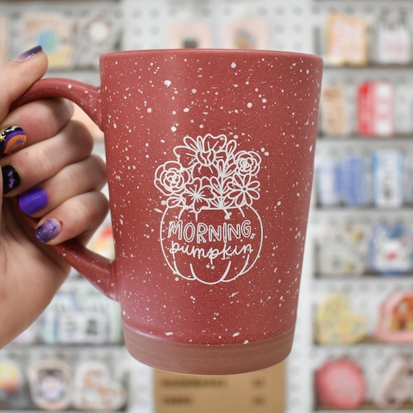 Morning Pumpkin Mug | Cute Coffee Mug for Fall and Halloween | Pumpkin Home Decor | Housewarming Gift | Pumpkin Season Mug for Her