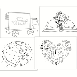 Summer Coloring Sheets | Coloring Sheets for Classrooms | Downloads for Teacher | Activities for Kids | Adult Coloring | DIGITAL DOWNLOAD