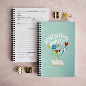 Adventure Awaits Reading Journal Ideal Reading Log For Bookworm - Cute TBR Tracker Booktok Teacher Gift - Book Planner And Tracker