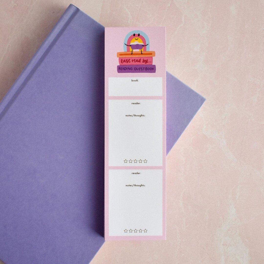 Last Read by Bookmark Notepad Best Book Club Supplies - Writable ...