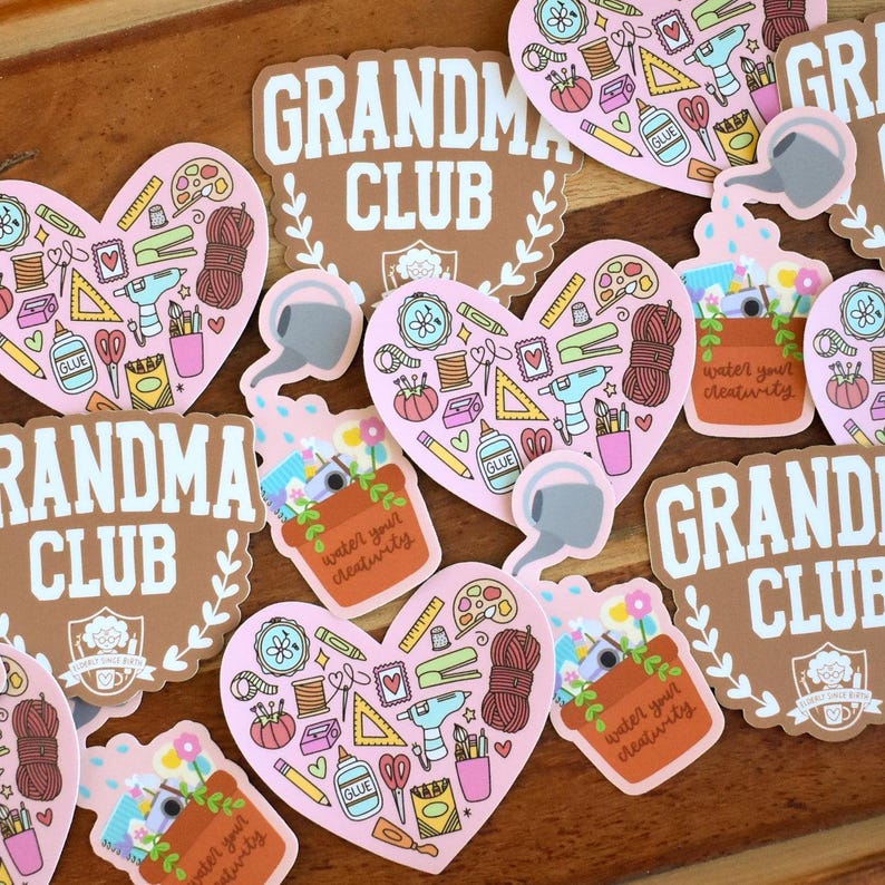 Crafting Heart Sticker Cute Stationery Gift For Her - Girly Pink Stickers Scrapbooking Decal Gift - Journal Sticker Best Art Teacher Gift image 3