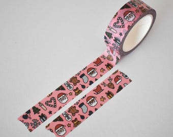 Christmas Pattern Washi Tape | Festive Planner and Journal Decor