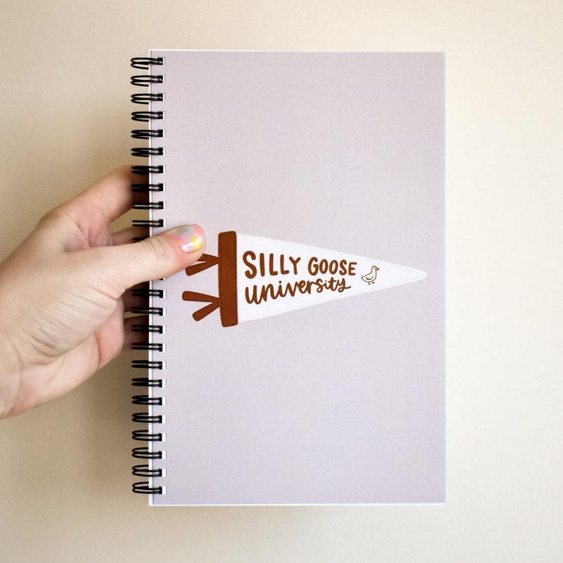 Silly Goose Spiral Notebook - Funny Journal Girly Graduation Gifts For Her - Writing Diary or Work Notebook Best Birthday Gifts For Friends image 4